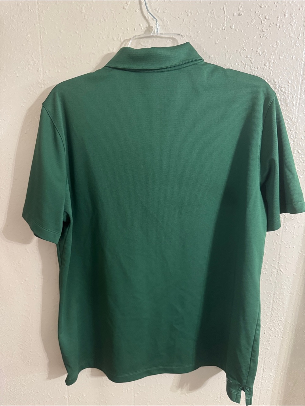 Nike Men's Dark Green Polo with White Swoosh - Picture 6 of 8
